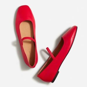 Madewell Greta Ballet Flat in Kilt Red